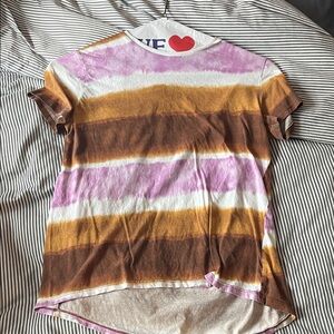 Zara Multicolor Tie-Dye Short Sleeve Tee